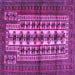 Square Machine Washable Persian Purple Traditional Area Rugs, wshtr4559pur