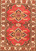 Geometric Orange Traditional Rug, tr455org