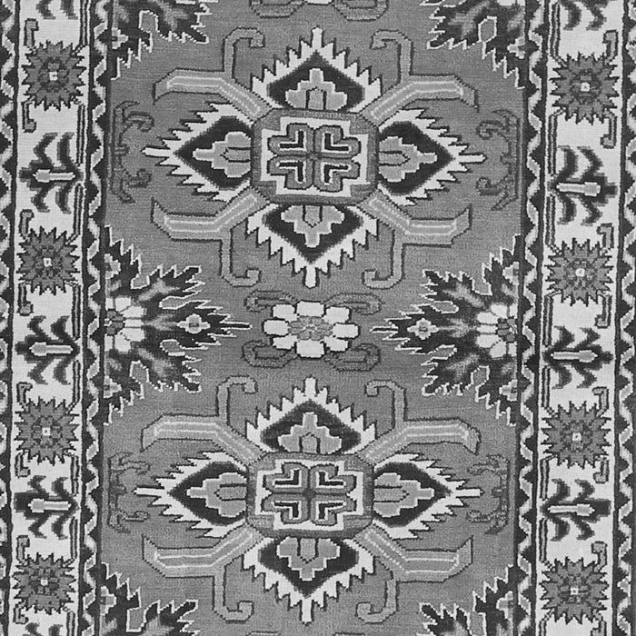 Geometric Gray Traditional Rug, tr455gry