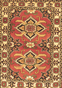 Geometric Brown Traditional Rug, tr455brn