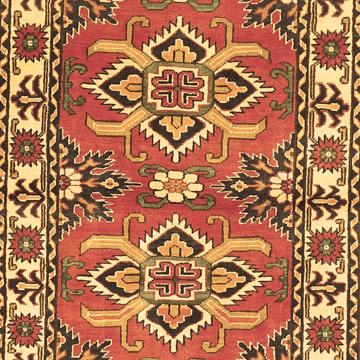 Geometric Brown Traditional Rug, tr455brn