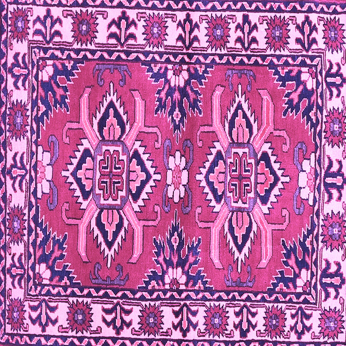 Square Geometric Purple Traditional Rug, tr455pur