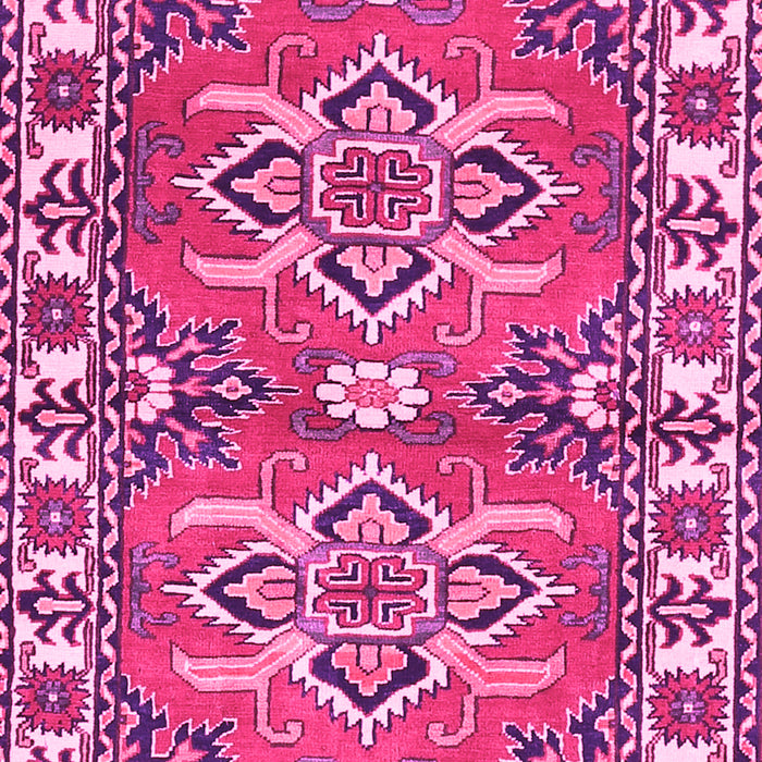 Geometric Pink Traditional Rug, tr455pnk