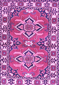 Geometric Purple Traditional Rug, tr455pur