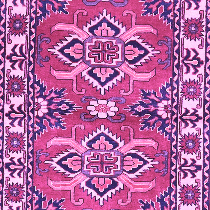 Geometric Purple Traditional Rug, tr455pur