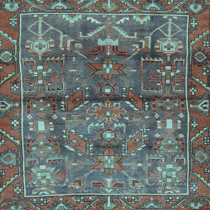 Square Persian Light Blue Traditional Rug, tr4560lblu