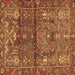 Square Persian Brown Traditional Rug, tr4560brn