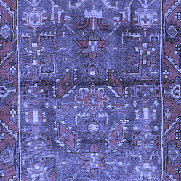 Machine Washable Persian Blue Traditional Rug, wshtr4560blu