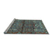 Sideview of Machine Washable Persian Light Blue Traditional Rug, wshtr4560lblu