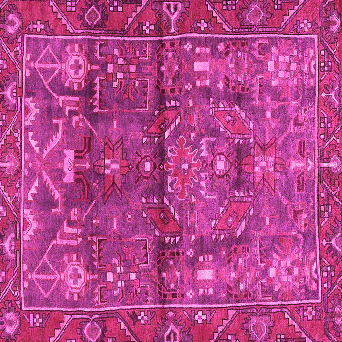Square Persian Pink Traditional Rug, tr4560pnk