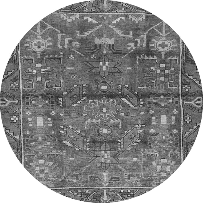 Square Persian Gray Traditional Rug, tr4560gry