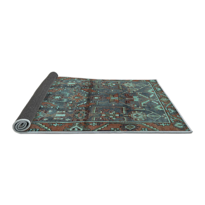 Sideview of Persian Light Blue Traditional Rug, tr4560lblu