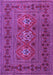 Machine Washable Persian Purple Traditional Area Rugs, wshtr4561pur