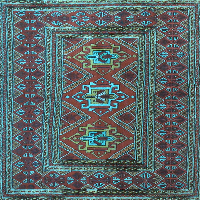 Square Persian Light Blue Traditional Rug, tr4561lblu