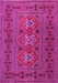 Machine Washable Persian Pink Traditional Rug, wshtr4561pnk