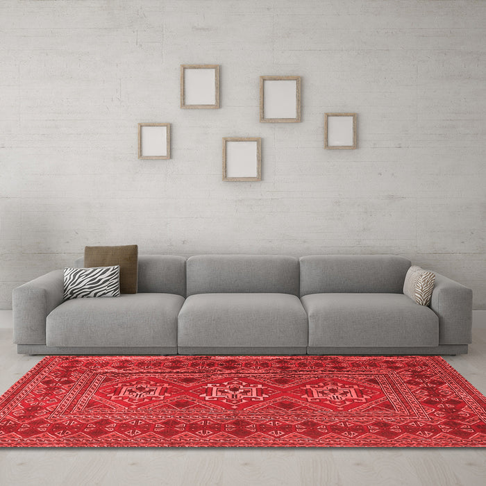 Traditional Red Washable Rugs