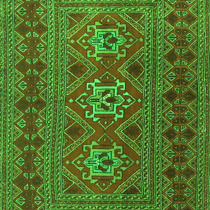 Serging Thickness of Machine Washable Persian Green Traditional Area Rugs, wshtr4561grn