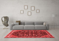 Machine Washable Persian Red Traditional Rug, wshtr4562red