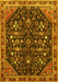 Machine Washable Persian Yellow Traditional Rug, wshtr4562yw