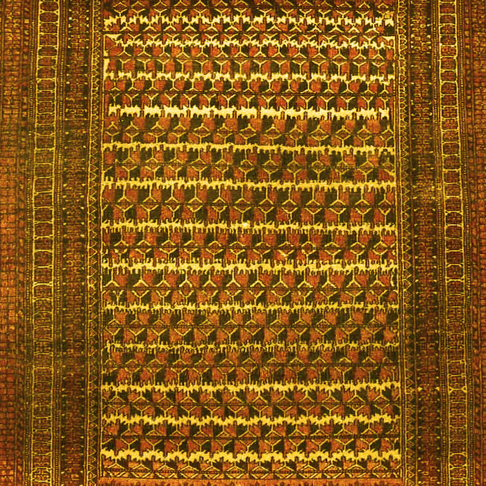 Machine Washable Persian Yellow Traditional Rug, wshtr4563yw