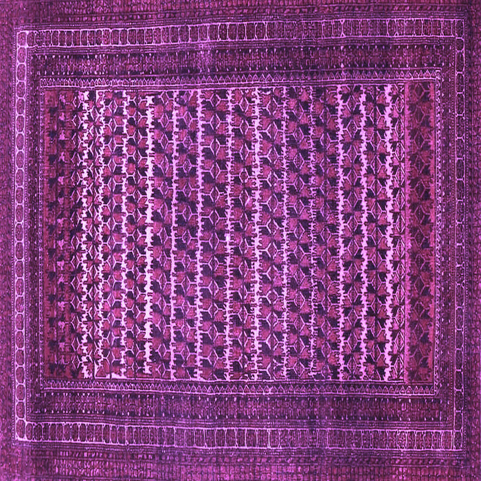 Square Machine Washable Persian Purple Traditional Area Rugs, wshtr4563pur