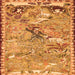 Serging Thickness of Animal Orange Traditional Rug, tr4564org