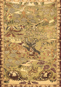 Animal Brown Traditional Rug, tr4564brn