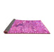 Sideview of Animal Pink Traditional Rug, tr4564pnk