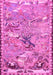 Machine Washable Animal Pink Traditional Rug, wshtr4564pnk