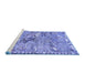 Sideview of Machine Washable Animal Blue Traditional Rug, wshtr4564blu