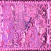 Square Machine Washable Animal Pink Traditional Rug, wshtr4564pnk