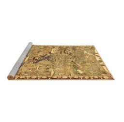 Sideview of Machine Washable Animal Brown Traditional Rug, wshtr4564brn