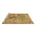 Sideview of Machine Washable Animal Brown Traditional Rug, wshtr4564brn