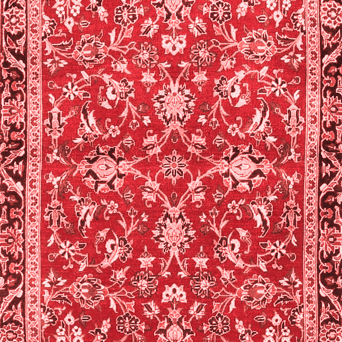 Machine Washable Persian Red Traditional Rug, wshtr4565red