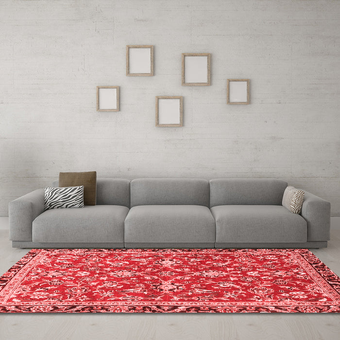 Traditional Red Washable Rugs
