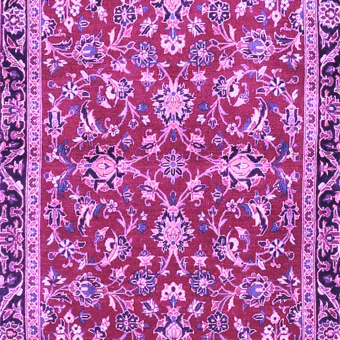 Machine Washable Persian Purple Traditional Area Rugs, wshtr4565pur