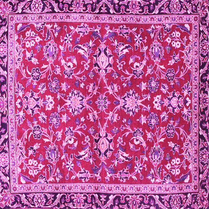 Square Persian Pink Traditional Rug, tr4565pnk