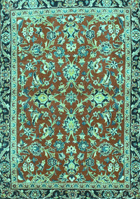Persian Turquoise Traditional Rug, tr4565turq