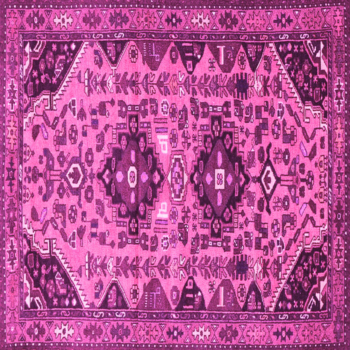 Square Persian Pink Traditional Rug, tr4566pnk