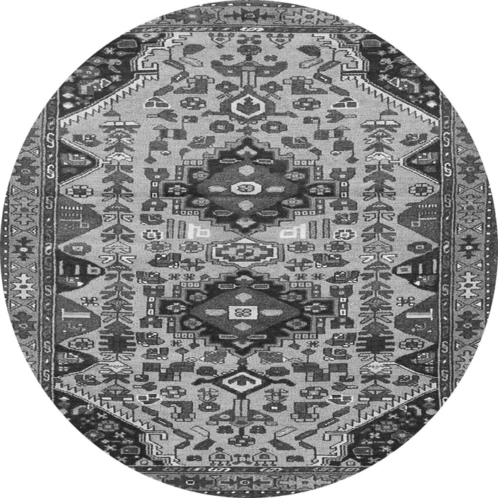 Machine Washable Persian Gray Traditional Rug, wshtr4566gry