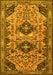 Machine Washable Persian Yellow Traditional Rug, wshtr4566yw