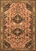 Machine Washable Persian Brown Traditional Rug, wshtr4566brn