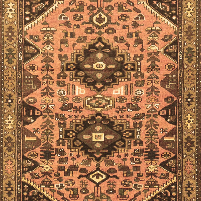 Machine Washable Persian Brown Traditional Rug, wshtr4566brn