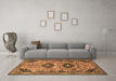 Machine Washable Persian Brown Traditional Rug in a Living Room,, wshtr4566brn