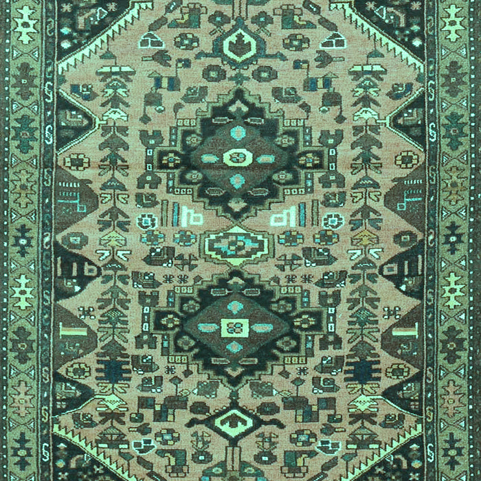 Machine Washable Persian Turquoise Traditional Area Rugs, wshtr4566turq