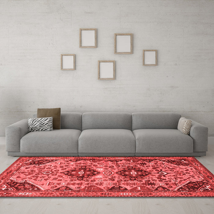 Traditional Red Washable Rugs