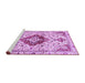 Sideview of Machine Washable Persian Purple Traditional Area Rugs, wshtr4567pur