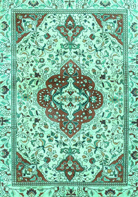 Persian Turquoise Traditional Rug, tr4567turq