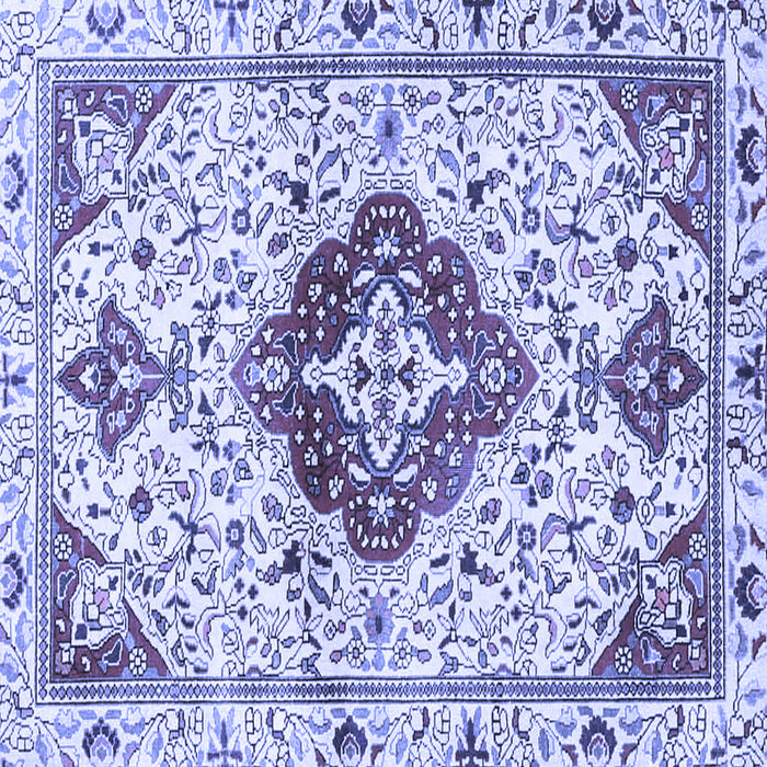 Square Persian Blue Traditional Rug, tr4567blu