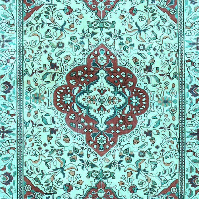 Machine Washable Persian Light Blue Traditional Rug, wshtr4567lblu